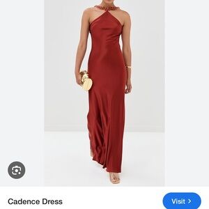 Staud Cadence Dress in rust sz 0